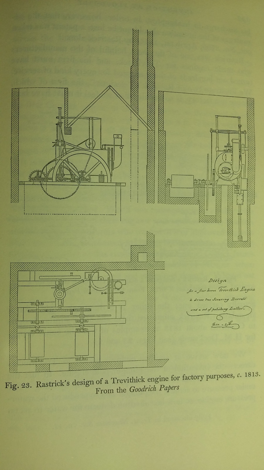 Picture 3: Rastrick's design of a Trevithick engine for factory purposes, c. 1813